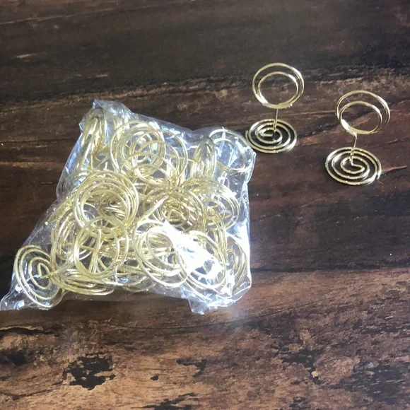 NWOT gold place card holders - Picture 2 of 2